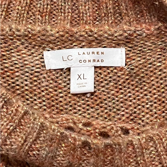 Lauren Conrad Coral Sweater, Size XL - Picture 2 of 3